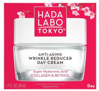 Hada Labo Tokyo Red Gesichtscreme Anti Aging Tagescreme für Damen ab 40 mit Retinol Kollagen 50ml