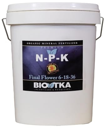 BIOTKA Soluzione di fertilizzanti NPK per la salute completa delle piante | Fertilizzante universale per verdure e orchidee a frutta | Fertilizzante granulo per idroponica (5kg) NPK 6-18-36