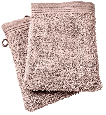 univers decor Lot de 2 ou 6 Gants de Toilette Spa 15 x 21 cm / 400 GR/m² (2, Vieux Rose)