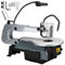 FAcoLL 180W Desktop Scroll Saw, 16 Multifunctional Wood Cutting Machine with 45° Tiltable Metal Work Table, Two-Direction Variable Speed Scroll Saw with Work Light for Woodworking
