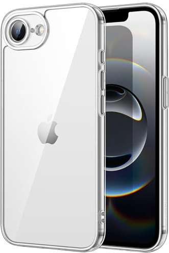 JETech Cover per iPhone 17e (2026) / iPhone 16e, Anti Ingiallimento Antiurto Cellulare Paraurti Custodia, Anti-Graffio Retro Trasparente, Display da 6,1 Pollici (Trasparente)