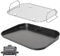 WELL GRILL Non-Stick Flat Plate and Grill Rack for Ninja Woodfire OG700 Series Grills, Griddle Plate Stainless Steel Roasting Rack Accessories for Ninja Outdoor 7 in 1 Grills OG701UK OG751UKAMZ