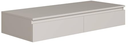 Selsey Postazione Trucco Moderna Talpa Toeletta Trucco Sospesa 120 cm con 2 Cassetti Elegante e Resistente, Perfetta per Interni Contemporanei e Spazi Compatti