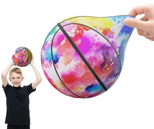 Generico Basket Silenzioso | Palloni Da Basket Indoor Silenziosi | Pallacanestro In Schiuma Per Bambini | Adatto A Varie Attività Indoor, Può Dribblare La Palla A Casa Senza Disturbare Nessuno