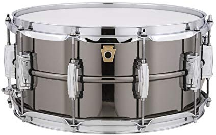 Ludwig LB417 Black Beauty 6.5 x 14 Smooth Brass Snare Drum with Imperial Lugs