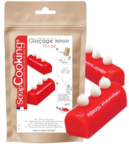 ScrapCooking Glaçage Miroir Rouge 220 g
