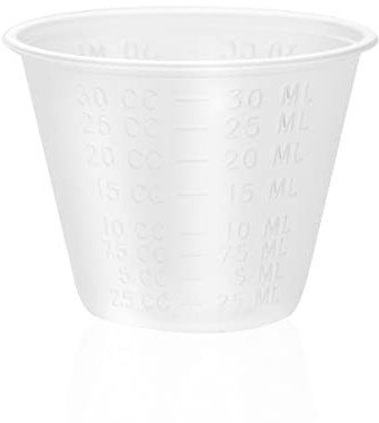 Dealmed Vasos medicinales – 5000 vasos medidores de medicina, graduados, vasos desechables de plástico para medicamentos, ideales para consultorios médicos, enfermeras escolares, hospitales, en casa y