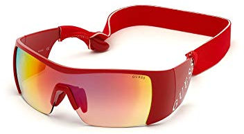 Guess Sonnenbrillen (GU-7661-S 66U) rot - blau-grau verlaufend - petrol verspiegelt