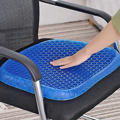 SHOP-STORY Coussin d'assise thérapeutique à mémoire de Forme avec Gel et revêtement antidérapant