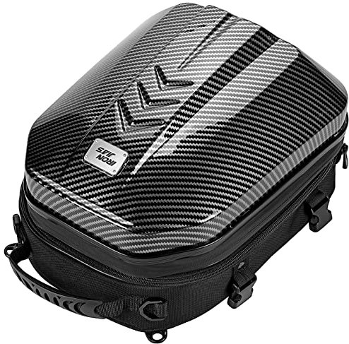 Grapelet Motorrad Hecktasche wasserdicht sozius gepäcktasche ABS Hartschalen Motorrad helmtasche mit erweiterbarem Stauraum 24L-35L Reisetasche Tasche