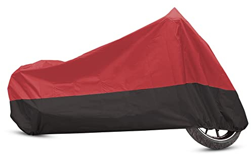 uxcell Motorcycle Cover Full Cover Outdoor Rain Dust Protector 190T L Red