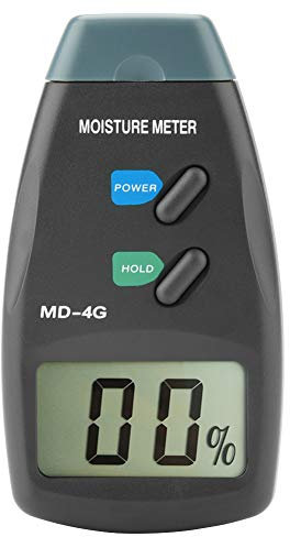 Natudeco Testeur Humidité humidimètre à broches Testeur Humidité Bois Humidimètre à Broches Portatif avec Écran LCD Compteur de fuites, Humidité, Mortier de Ciment, Détecteur de Teneur