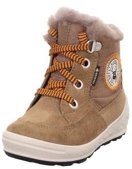 Superfit Groovy 2.0 Gore-Tex, Stivali da Neve, Braun/Orange 3000, 26 EU Larga