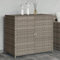 Tidyard Gartenschrank, Geräteschrank, Beistellschrank, Balkonschrank Terrassenschrank, Grau 83x45x76 cm Poly Rattan