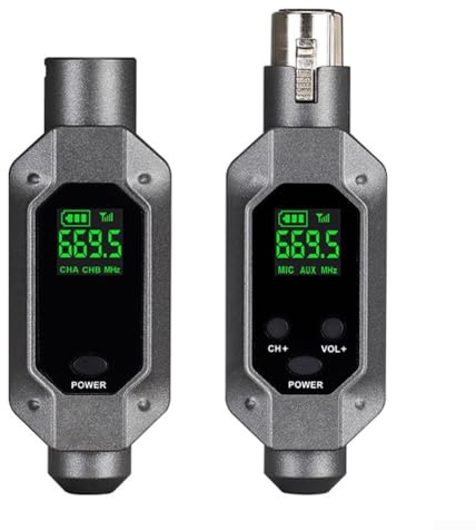 Émetteur récepteur XLR sans fil, adaptateur audio pour microphone filaire dynamique, mixeur, système de haut-parleurs, performance de scène