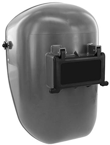 Fibre-Metal by Honeywell Tigerhood Classic Thermoplastic Welding Helmet with Speedy Loop Hard Hat Mount, Gray (5906GY) Medium