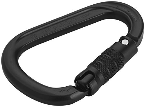 AustriAlpin HMS Rondo 2-Way - Mosquetón con cierre automático, color negro mate anodised 2021