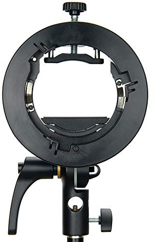 Godox S2 Supporto di Flash S-Tipo con Monte Bowens - Compatibile con Snoot, Softbox, Scatola per Flash di Studio V1, AD200Pro, V860II, TT685, TT350, AD400Pro