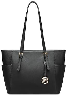 Miss Lulu Damen Handtasche Groß Taschen Shopper Tasche für Schule Mode Schultertaschen Tote Bag für Arbeit Freizeit