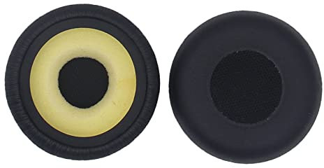 Lot de 2 coussinets d'oreille de rechange en éponge pour Evolve 20 20se 30 30II 40 75 75+ 65 65 + Accessoire de rechange doux Coussinets d'oreille Coussin de casque Réduction du bruit