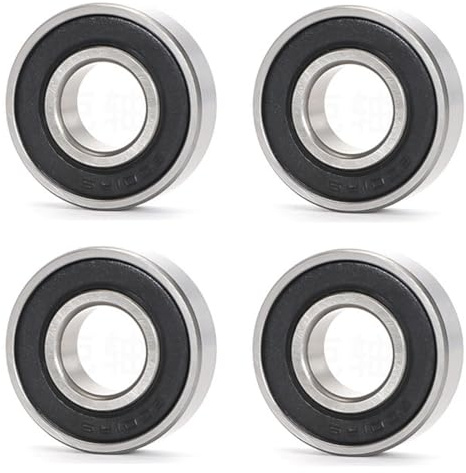 NHPY 4 Stück Elektroroller Radkugellager Kompatibel mit Nine-bot Max G30 G30D Roller Vorderes Motorantriebsradlager Edelstahl Kugellager (6001RS 12 * 28 * 8mm)