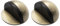 2 Pcs Door Stoppers for Floor, Brass Door Stop, Antique Brass Door Stop, Stick On Door Stop, Floor Mounted Door Stop with Glues for Hard Floor Glass Door(Bronze Color)