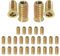 Insertos Roscados para Madera, M8 Tuercas de Inserción Roscadas, 25 Piezas Aleación Zinc Insertos de Rosca, 25mm/0,98in, Manguito Roscado,Tuercas de Inserciones de Acero al Carbono para Camas