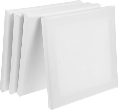 Angoily 4 Stück Ölgemälde-tafel-set Malen Kunst Künstler Panel Lackpolster Maltafeln Leere Zeichentafel Malset Ölfarbe Liefert Leere Maltafel Malwerkzeuge Malbrett Weiß Hölzern