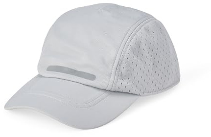 Amazon Essentials Men's Adjustable Moisture-Wicking Sports Mesh Baseball Cap, Grey, One Size
