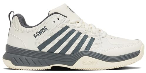 K-Swiss Tennis Men's Court Express 2 Clay Tennis Shoes, Egret/Turbulence, 9