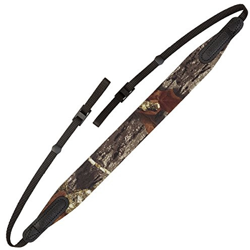OP/TECH USA E-Z Comfort Strap – Lightweight Neoprene Neck Strap for DSLR, Mirrorless & Binoculars | Slim, Padded, Adjustable 3/8 Webbing – Nature Pattern, Made in USA