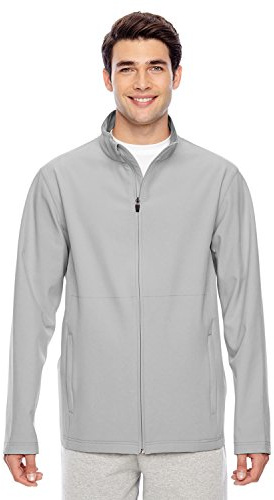 Team 365 Mens Leader Soft Shell Jacket TT80 -Sport Silver XL