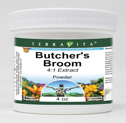 Butcher's Broom 4:1 Extract Powder (4 oz, ZIN: 522986) - 3 Pack
