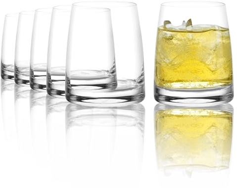 Stölzle Lausitz Mix-Drink Tumbler Experience Set of 6 8.5 oz – Elegant Glasses for Water, Long Drinks & Juice – Premium Crystal Glass Cocktail Tumblers – Dishwasher- & Shock-Resistant, Made in Germany