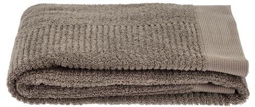 Zone Denmark Classic Handtuch, Badehandtuch, Duschtuch aus 100% Bio-Tex-zertifizierter Baumwolle, schnelltrocknend, 70 x 140 cm, Taupe