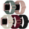 chinbersky 5 Stück Armbänd Kompatibel mit Fitbit Versa 2 Armband/Fitbit Versa Armband für Frauen Männer,Verstellbares Dehnen Nylon Sport Ersatzarmband Kompatibel mit Fitbit Versa2/1/Lite/SE