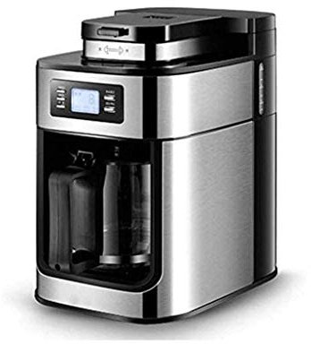 SOVORM Cafetera de goteo, máquina de café automática para moler y preparar con rebabas incorporadas, molinillo de café americano automático para máquina de café americana The New