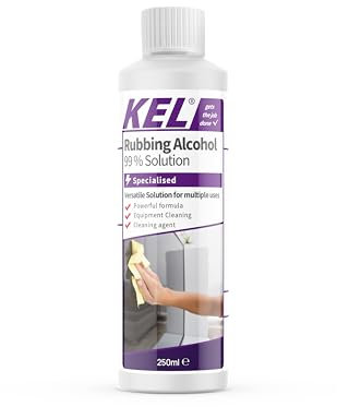 KEL - All-Purpose Rubbing Alcohol Isopropyl 99.9% Pure Isopropanol IPA for Cleaning - 250ml