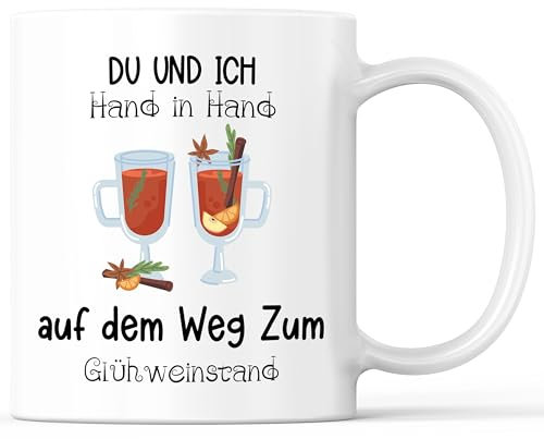 Tazza con scritta in lingua inglese vin brulè – regalo divertente – tazza da caffè come idea regalo – tazza da caffè 330 ml – bianco