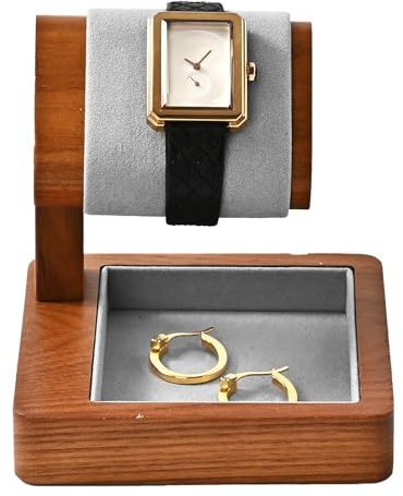 Oirlv Multifunktional Massivholz Einfacher Uhrenständer,Uhrenhalter,Uhrenaufbewahrung,Watch Stand(06)