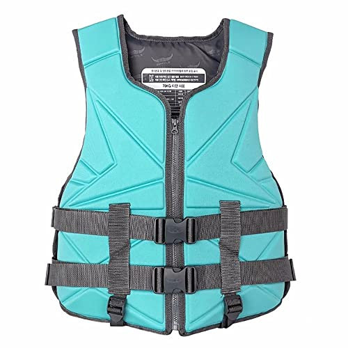 SMTSEC Giubbotto di Salvataggio Kayak, Giubbotti Salvataggio Giubbotti di Salvataggio Adulti, Gilet da Nuoto Giubbotto Galleggiante Giubbotti di Sicurezza per Kayak Pesca Sport Acquatici,Green-M