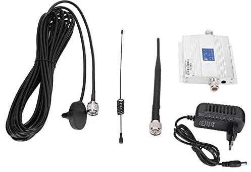 Signal de Téléphone Portable, GSM980C 10m Ventouse Signal de Téléphone Portable Amplificateur Amplificateur Camping Antenne Petit 110240V (Prise US)