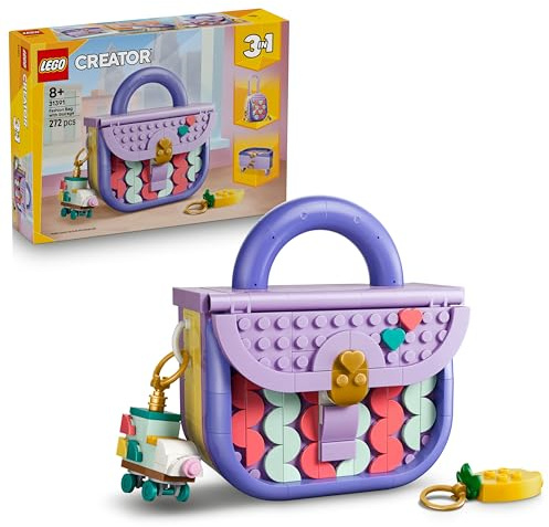 LEGO Creator 3-en-1 Sac Fashion avec Rangement - Jouet - Maquette se Transformant en Valise ou Boîte de Rangement - Décoration de Chambre d'enfant DIY - Cadeau pour Fille ou Garçon dès 8 Ans 31391
