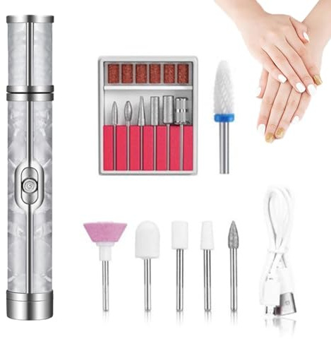 de uñas eléctrica,Set de manicura de 4 velocidades - Pulidor para manicura y cuidado de uñas | Para el cuidado de las mascotas Spa Salón de viaje Camping