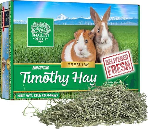 Small Pet Select 2nd Cutting Perfect Blend Timothy Hay, 8 LB (3.63kg) | For Rabbits, Guinea Pigs, Chinchillas & Small Animals, Premium Natural Hay, Grown in USA