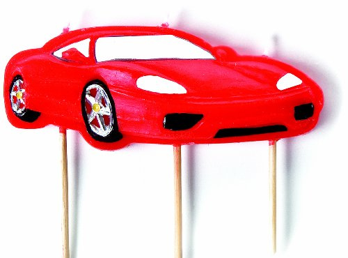 Ibili 786214 - Vela Coche Rojo 7,5 cm