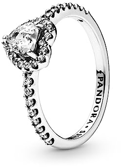 PANDORA Ring Heart Sterling Silver Ring wih Size 60 [W]