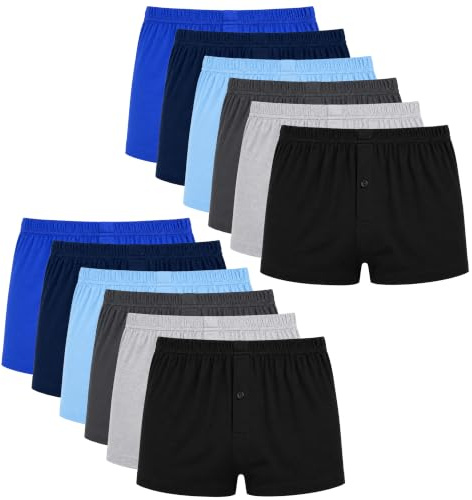 ASRL 12 Pack Mens Boxers shorts underwear (UK, Alpha, L, Regular, Regular, Pack of 12)