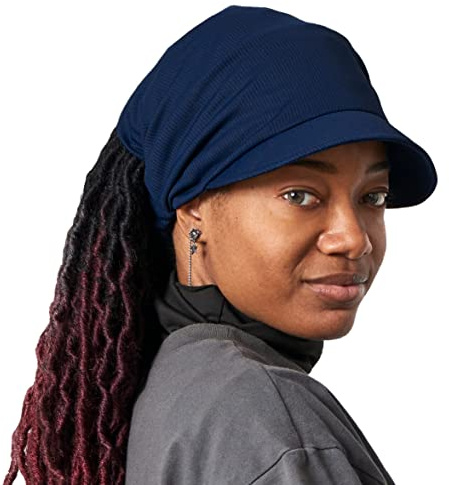CHARM Bandana Fascia Capelli con Visiera - Uomo Donna Cappello Anti UV Berretto Estiva Cappellino Marino