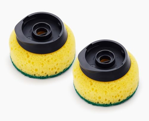Joseph Joseph SinkTech Têtes de Remplacement pour Éponge de Cuisine - Lot de 2, Pads Abrasif Non Rayants, Grattoir à Poêle